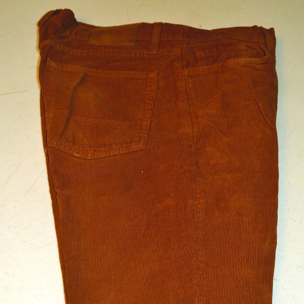 5 Pocket Button Fly Rust Colored Corduroy Pants